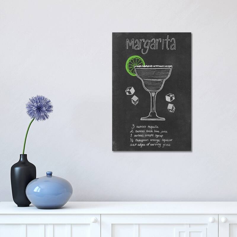 iCanvas "Chalkboard Cocktails Collection II" by Grace Popp Canvas Print - 18x12x1.5