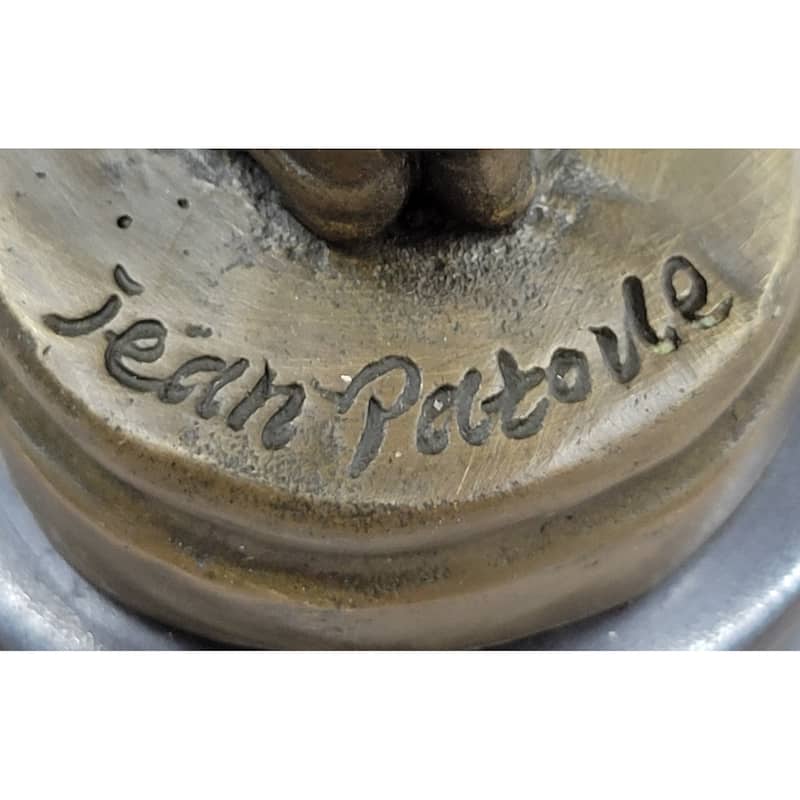 Hot Cast Bronze Figure Sculpture Female Cadet Soldier Officer On Marble Base