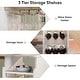preview thumbnail 4 of 9, Dining Room Table with Double Tier Wine Rack and Glasses Hanging
