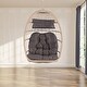 preview thumbnail 2 of 7, Portable and Foldable Outdoor Rattan Egg Swing Chair