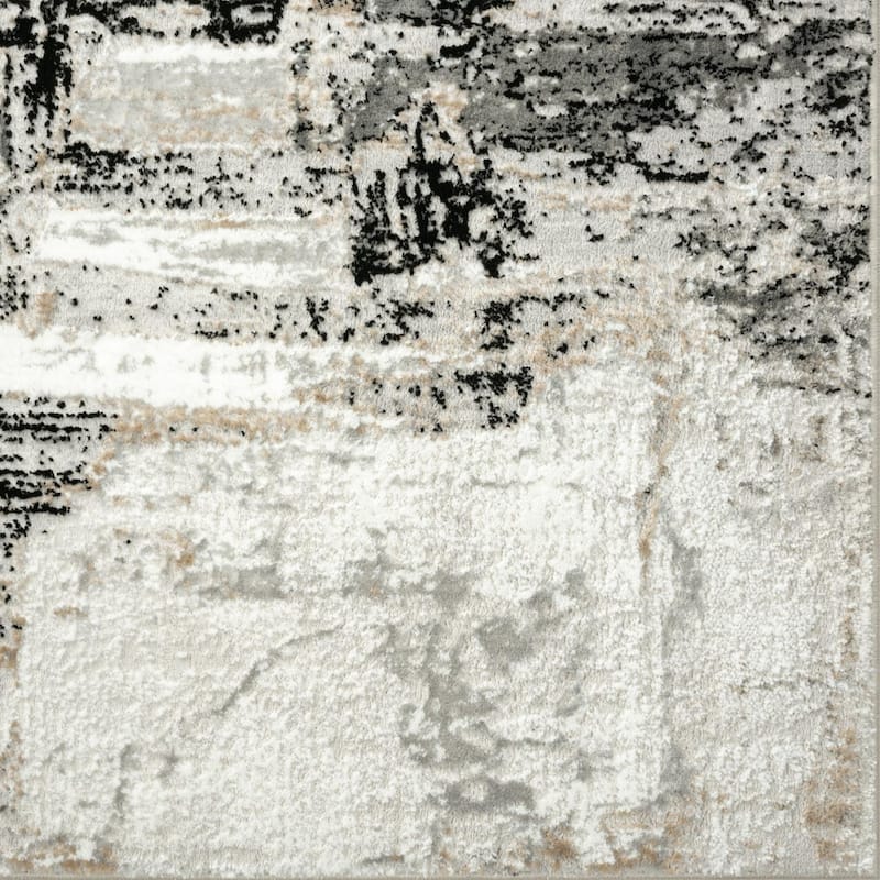 Luxe Weavers Soft Distressed Abstract Area Rug