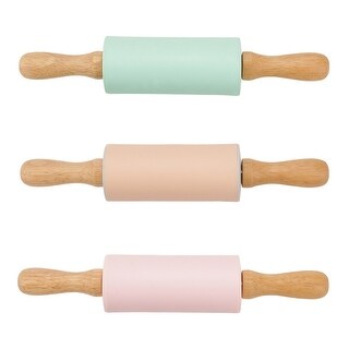 LaborSaving Rolling Pin Ergonomics Handle Silicone Dumpling Making ...