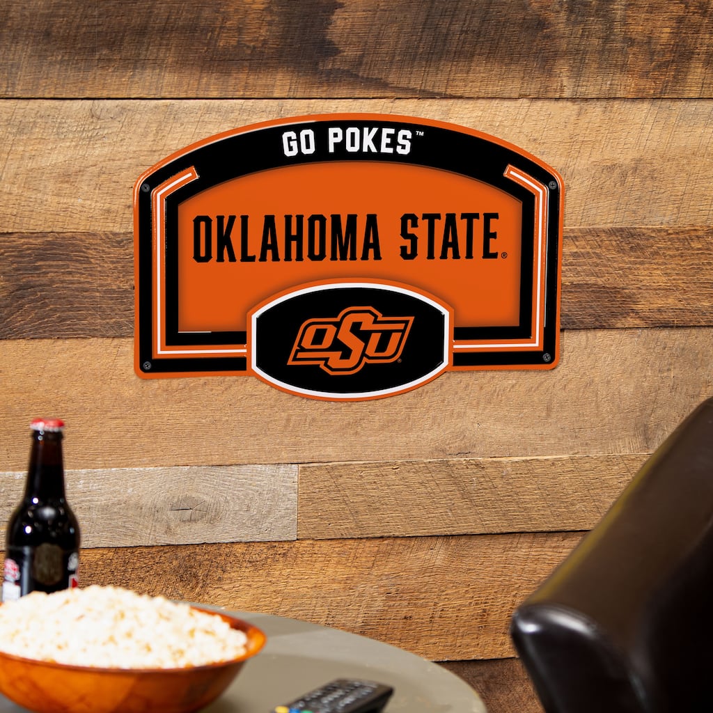Oklahoma State University Embossed Steel Wall Sign, 11" x 17"