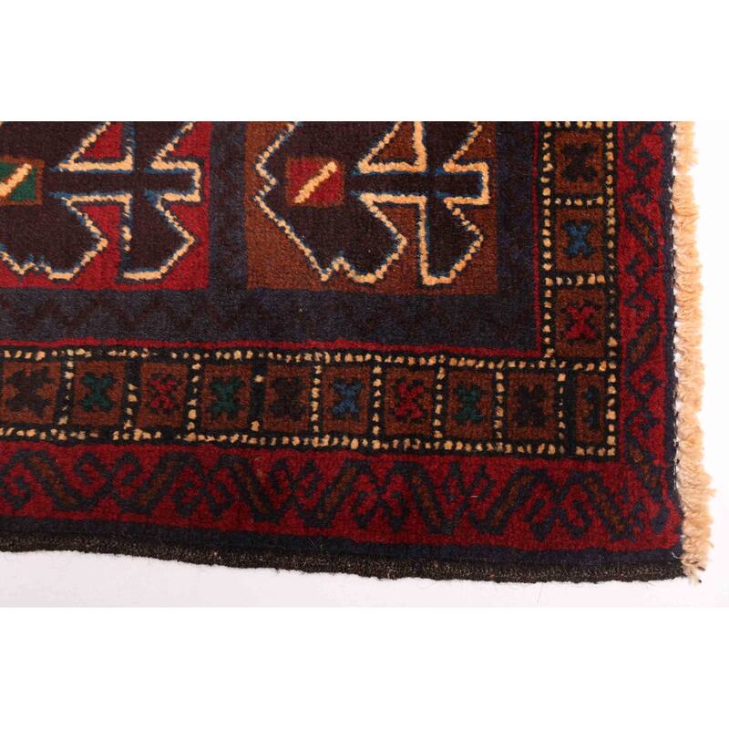 ECARPETGALLERY Hand-knotted Teimani Brown, Red Wool Rug - 3'6 x 6'4