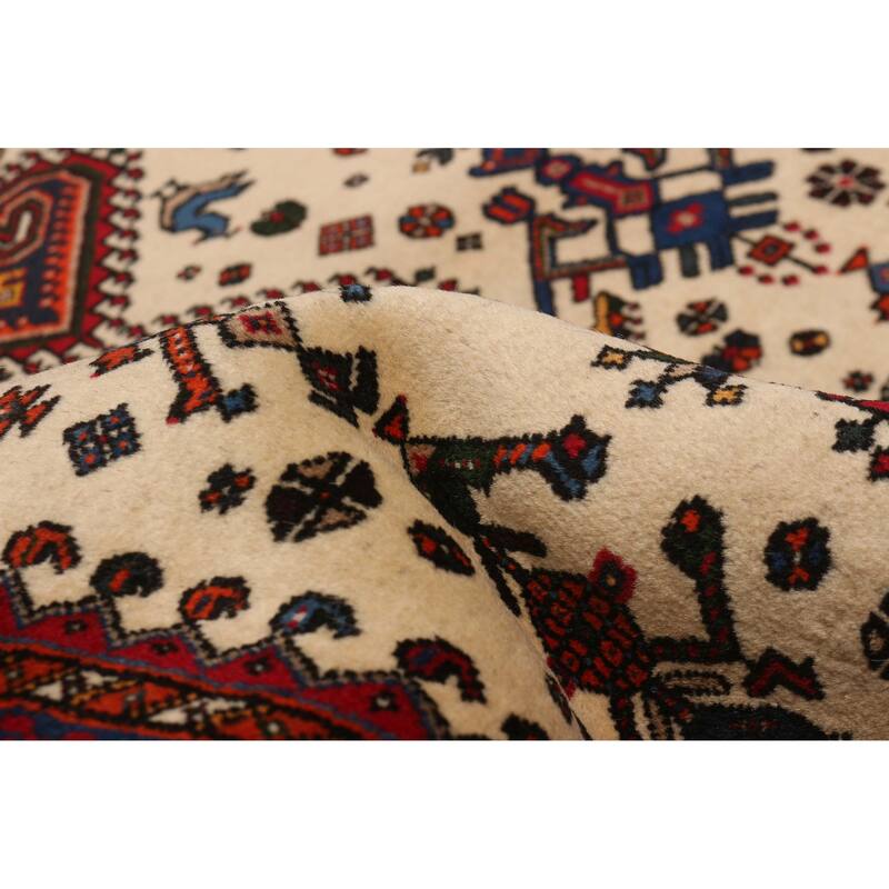 ECARPETGALLERY Hand-knotted Kayseri Cream Wool Rug - 2'8 x 6'4