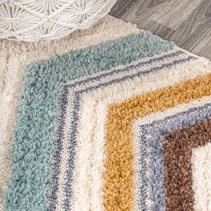 JONATHAN Y Sofie Tropical Leaves Area Rug