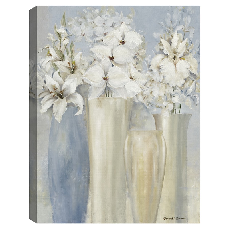 Garden Party I Pastel by Richard Hensen Canvas Art Print