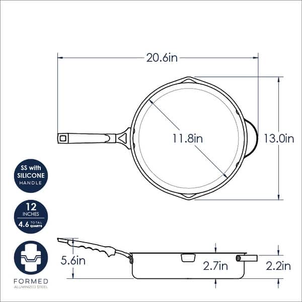 Nordic Ware Verde Ceramic Nonstick Skillet Set