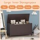 preview thumbnail 14 of 25, Kids Wooden Toy Box Storage with Safety Hinged Lid