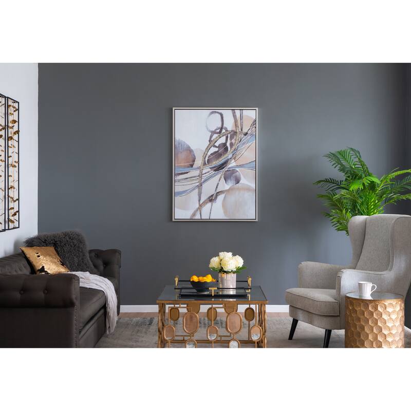 35.4x47.2x1.5" Rectangle Abstract Watercolor Oil Painting