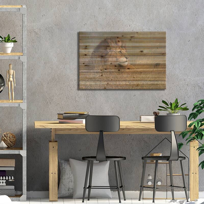 Majestic Beauty Print On Wood by Ruane Manning - Multi-Color