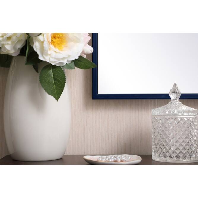 Elegant Lighting Eternity 36" x 48" Rectangular Beveled Metal Framed
