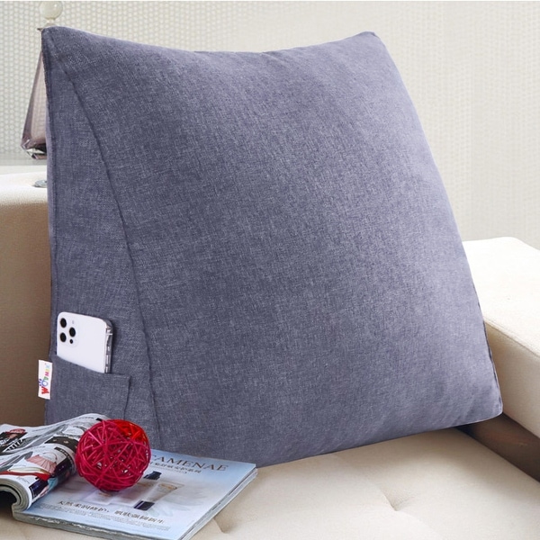 WOWMAX Bed Rest Wedge Reading Pillow Sofa Daybed Triangle Cushion 24 On Sale Bed Bath Beyond 29166169