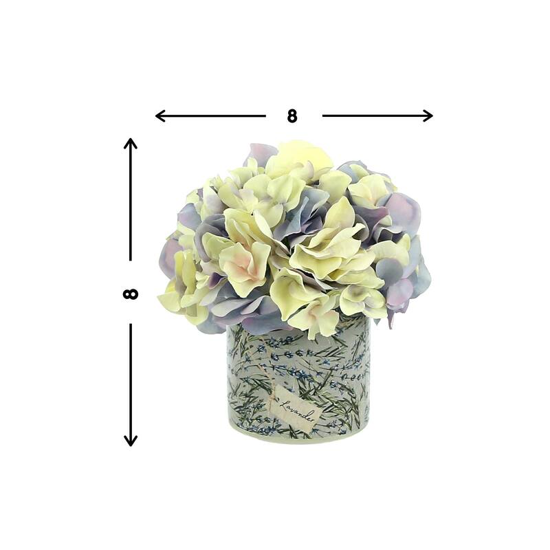 Hydrangea Arrangement in a Glass Vase