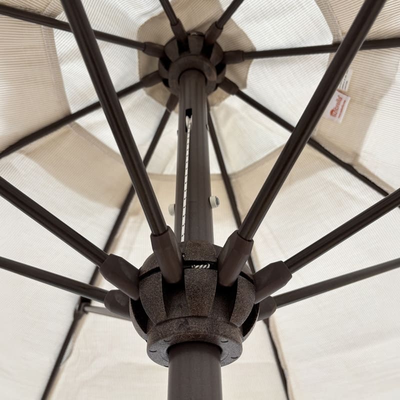 Tropishade 7.5' Market Umbrella with Sunbrella 7722 Ant Beige Rib