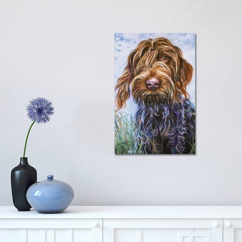 iCanvas "Wirehaired Pointing Griffon II" by Lindsay Kivi Canvas Print - 18x12x1.5