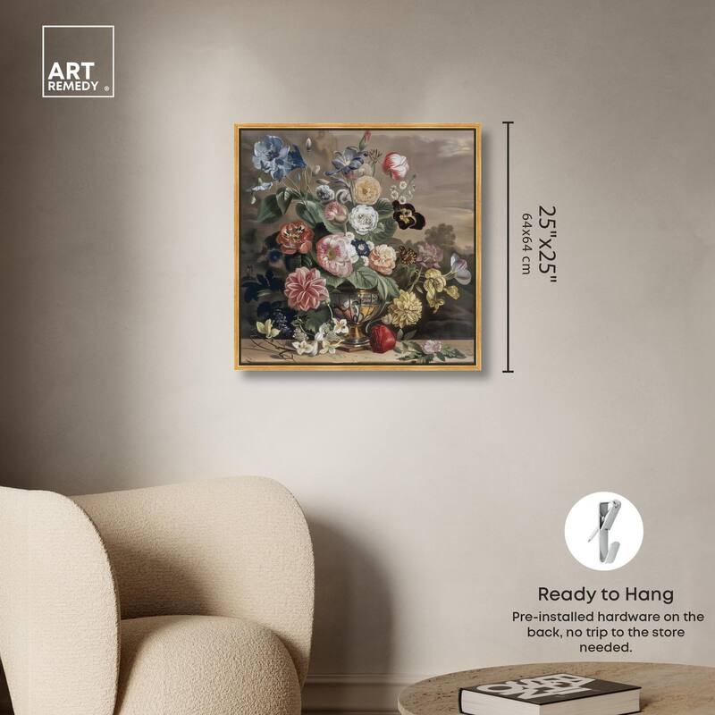 Classical Dream Vase II Canvas by Art Remedy
