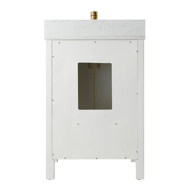 Shannon 24" Single Vanity with Composite Stone Countertop without Mirror