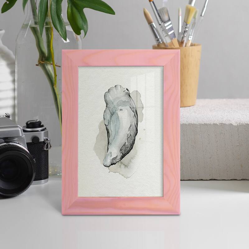 Oysters on the Bay II -Framed Print w/glass-Cherry Red