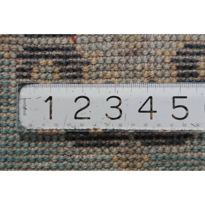 Hand Knotted Oriental 100% Wool Carpet Transitional All-Over Greys & Charcoal Oushak Area Rug - 10' 0'' X 8' 0''
