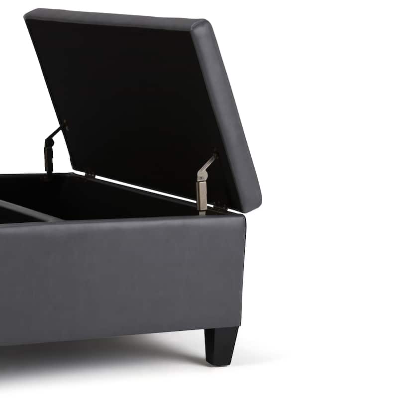 WYNDENHALL Tyler 36 inch Wide Contemporary Square Table Ottoman