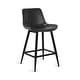 preview thumbnail 4 of 103, LUE BONA Modern Industrial Counter Stools Faux Leather Upholstered Counter Height Bar tools with Back