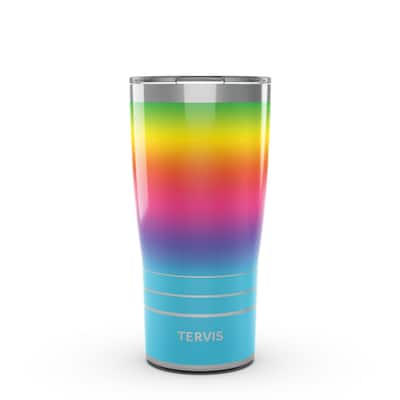 Tervis Traveler Rainbow Flavor Ombre Triple Walled Insulated Travel Tumbler, Stainless Steel