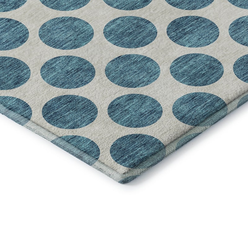 Premium Washable Super Soft Geo Dots Mayfield Rug