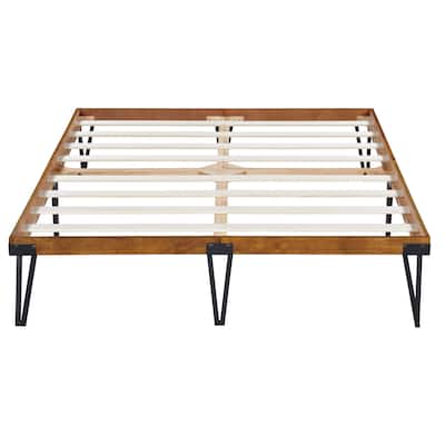 Sleeplanner 14-inch Metal Wood Platform Bed Frame