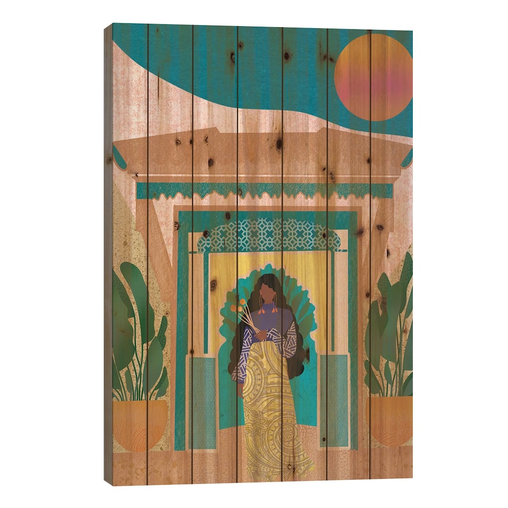 In The Desert Print On Wood by Sagmoon Paper Co. - Multi-Color