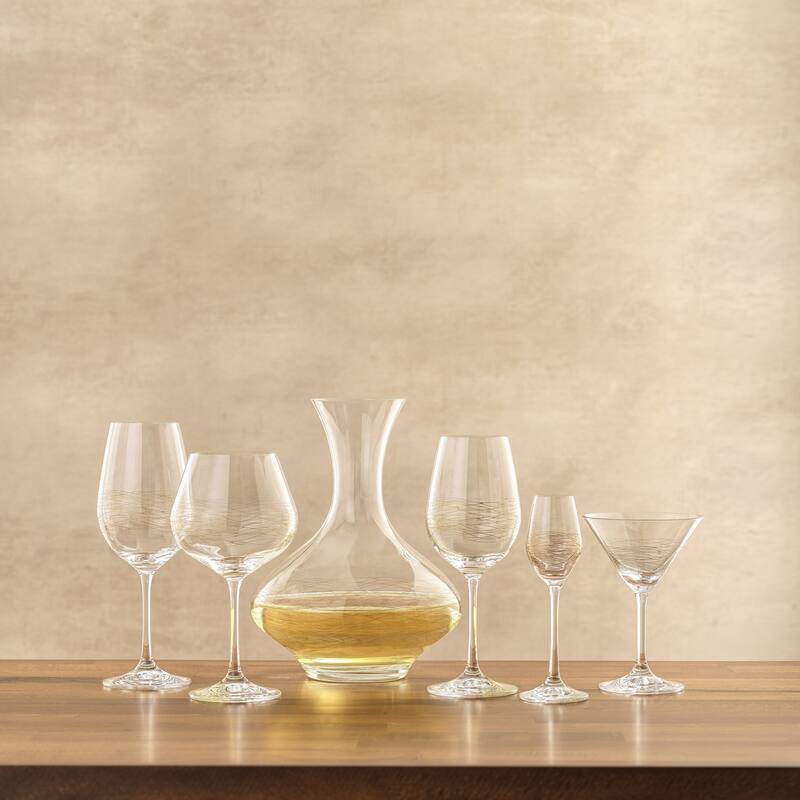 Golden Royale Crystal Red Wine Glasses - 17 oz - Set of 2 - 17 oz