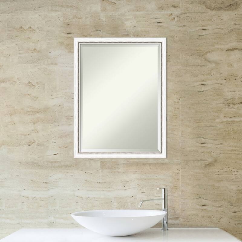 Morgan Beveled Wood Framed Bathroom Vanity Wall Mirror