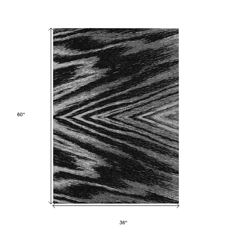 HomeRoots Abstract Transitional Rectangle Outdoor Rug