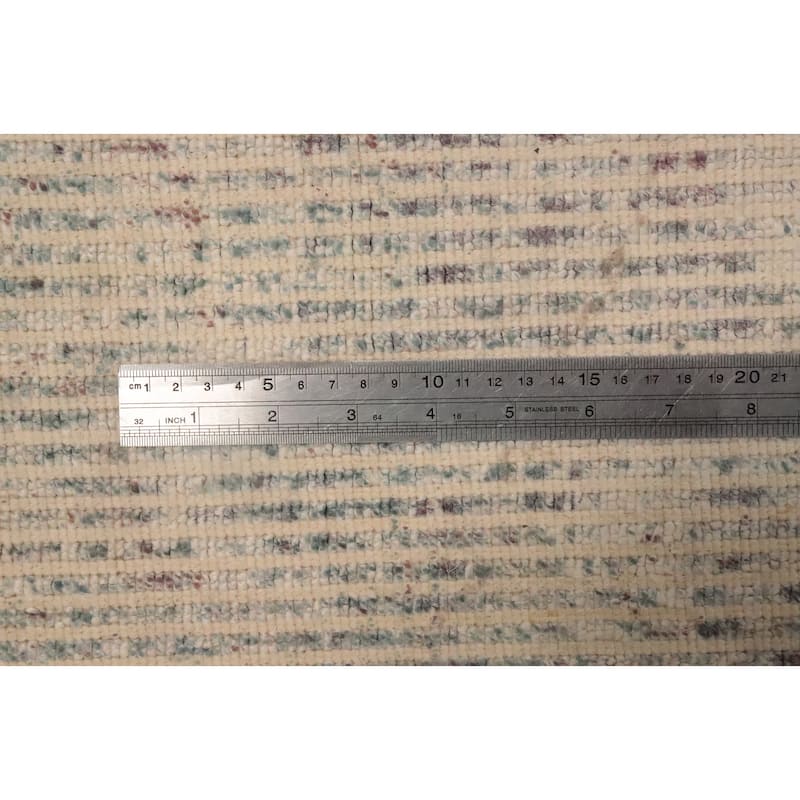 Hand Knotted Oriental Viscose Silk Carpet Modern Abstract Multi-Colored Abstract Area Rug - 7' 6'' X 5' 5''