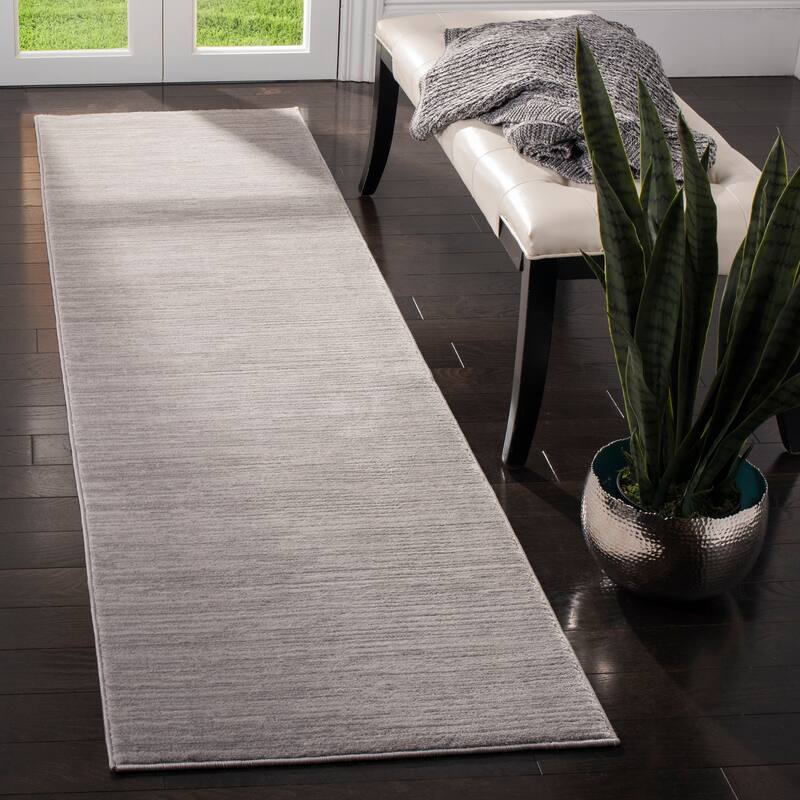 SAFAVIEH Vision Tanasa Modern Ombre Tonal Rug - 2'2" x 8' Runner - Silver