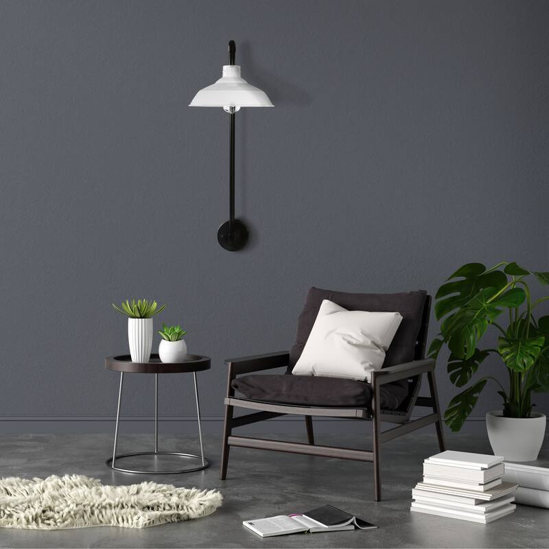 Metal Wall Sconce with Shade