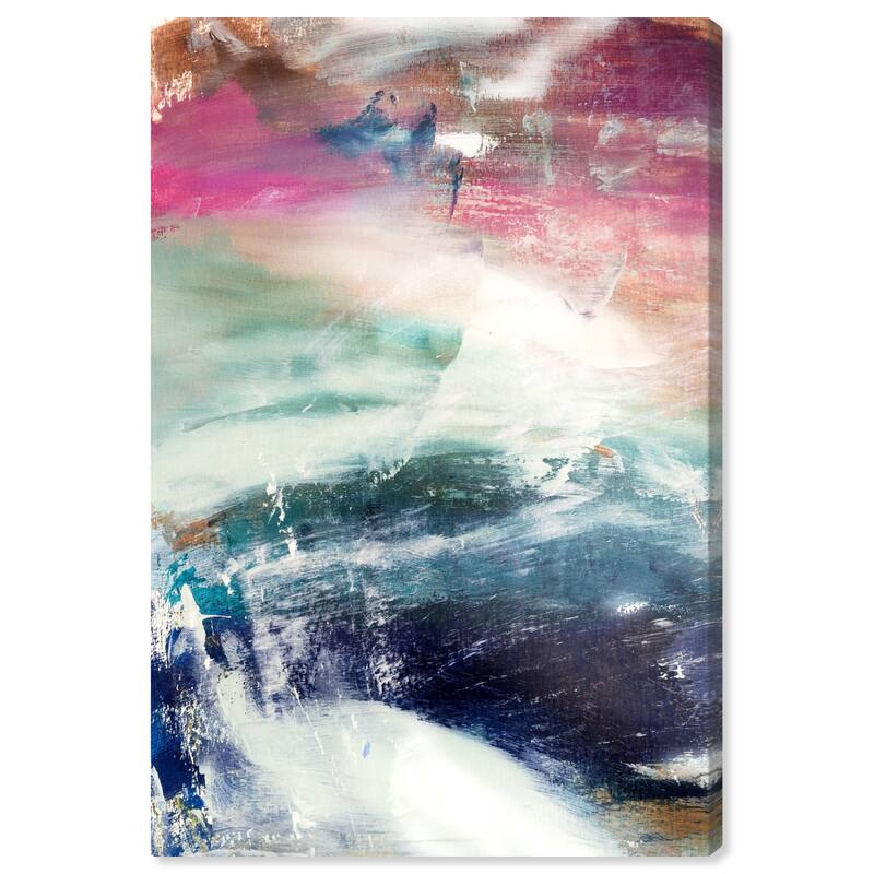 Wynwood Studio Canvas Abstract Rivamare Pink and Modern & Contemporary Wall Art Canvas Print