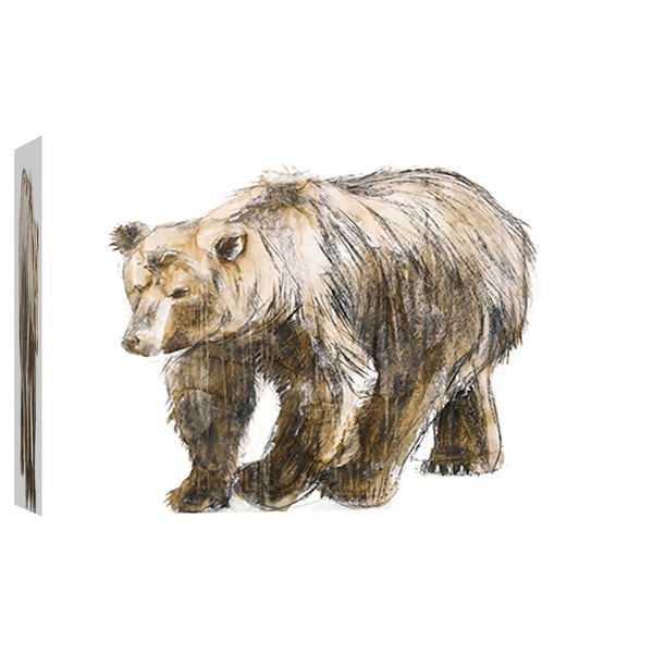 PTM Images 9-102009 PTM Canvas Collection 8" x 10" - "Brown Bear 1" Giclee Bears Art Print on Canvas