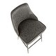 preview thumbnail 57 of 62, Silver Orchid Naldi Contemporary Black Counter Stool (Set of 2) - N/A