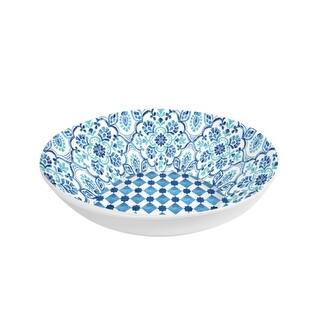 Lenox Blue Bay Set Insalatiera E Alzate In Porcellana Blu – Ciotola Lavabile In Microonde, Servizio In Legno