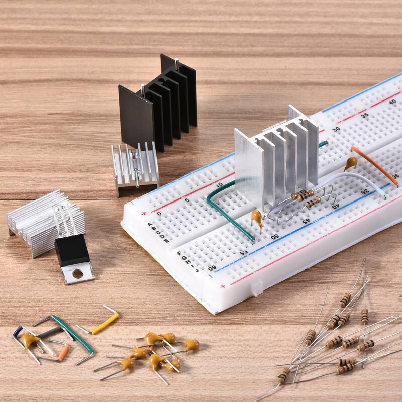 30x15x10mm TO-220 Aluminum Heatsink for MOSFET Transistor Diode with a Pin 20pcs - Silver Tone