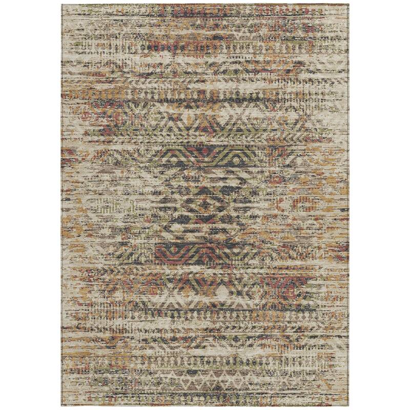 HomeRoots Moroccan Transitional Rectangle Outdoor Rug