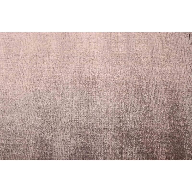 ECARPETGALLERY Hand Loomed Loreto Grey Viscose Rug - 5'1 x 7'3