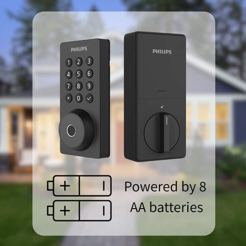 Philips Smart Wi-Fi Door Lock with Lighted Keypad and Lever Set