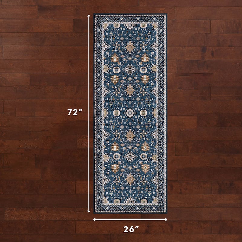 Laura Ashley Imagine Printed Chenille Washable Non-Slip Rugs