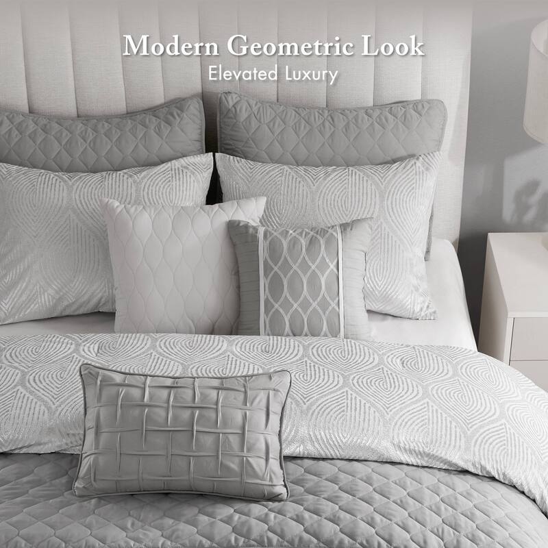 Madison Park Nocturne 10 Piece Jacquard Comforter Set