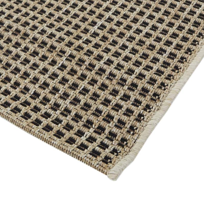 Leocadia Solid Flatweave Indoor/Outdoor Area Rug