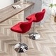 preview thumbnail 32 of 75, Roundhill Furniture Ellston Upholstered Adjustable Swivel Barstools, Set of 2