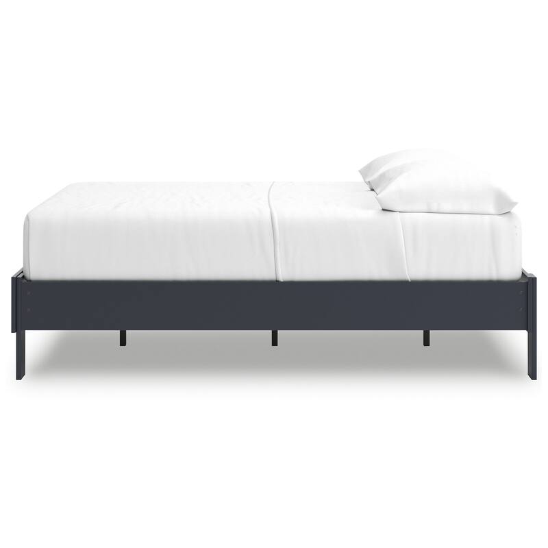 Signature Design by Ashley Simmenfort Blue Platform Bed