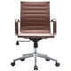 preview thumbnail 50 of 48, Mid Century Office Chair With Arms Wheels Ergonomic Executive PU Leather Arm Rest Tilt Adjustable Height Swivel Task Computer